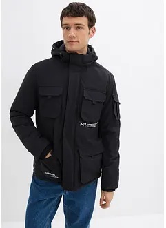 Vadderad jacka med sportiga detaljer, bonprix