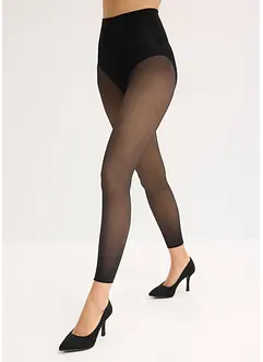 Värmande leggings med beige insida, formande magparti och push up-effekt (50 den), bonprix