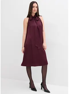 Miniklänning i satin av viskosmix, bonprix