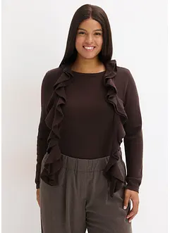 Finstickad tröja av mjuk viskosmix, bonprix