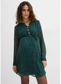 Festlig mamma-/amningsklänning i chiffong, bonprix