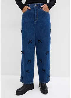 Barrel jeans High Waist, ledig midja, bonprix