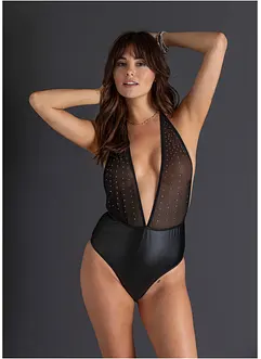 Stringbody med glitter, bonprix