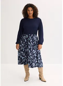 Jerseyklänning i viskosmix, bonprix