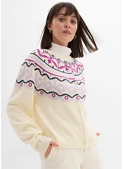 Lusemönstrad oversizecardigan, bonprix