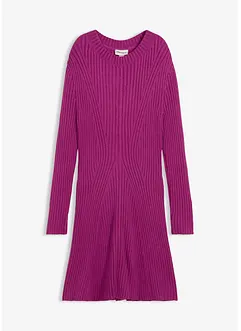 Stickad miniklänning av mjuk viskosmix, bonprix