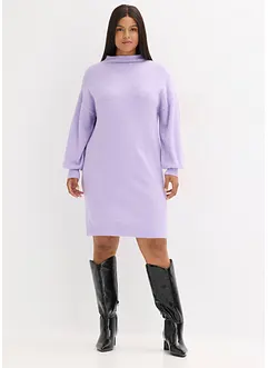 Stickad klänning med struktur, bonprix