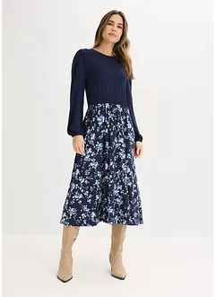 Jerseyklänning i viskosmix, bonprix