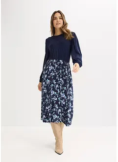 Jerseyklänning i viskosmix, bonprix