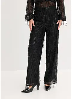 Byxa med paljettfransar, bonprix