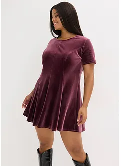 Miniklänning i mjuk sammet, bonprix