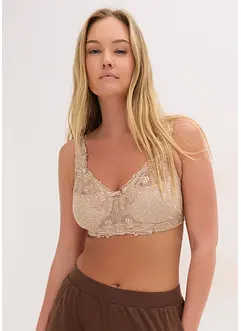 Avlastande BH utan bygel med vadderade axelband, bonprix