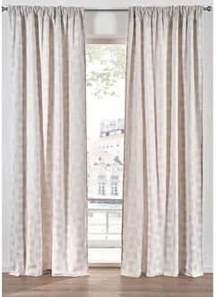 Jacquardgardin av ekologisk bomull (1-pack), bonprix