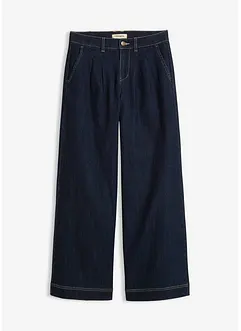 Wide Leg Jeans High Waist med bekväm midja, bonprix