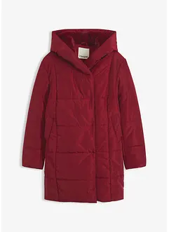 Täckjacka med besättning i fuskpäls, bonprix