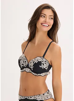 Balconette-BH med tvåfärgad spets (2-pack), bonprix