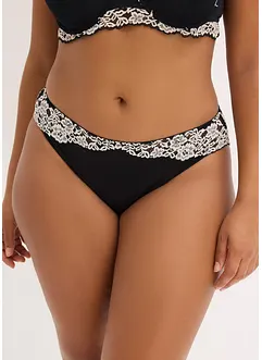 Trosa av tvåfärgad spets (2-pack), bonprix