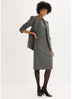 Fodralklänning av tweedliknande material, bonprix