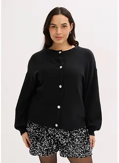 Cardigan med dekorativa knappar, bonprix