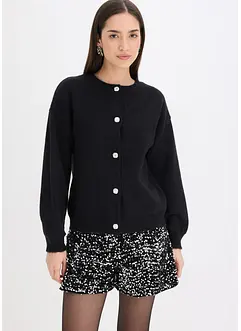 Cardigan med dekorativa knappar, bonprix