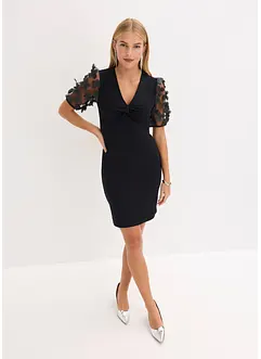 Miniklänning med organza-ärmar, bonprix