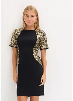 Miniklänning med paljetter, bonprix