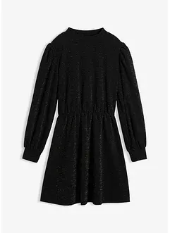 Glittrig klänning i stadigt interlockmaterial, bonprix