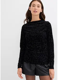 Långärmad jerseytopp, bonprix