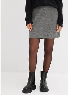 Stickad minikjol, bonprix