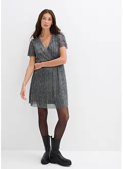 Kort, glittrig klänning, bonprix