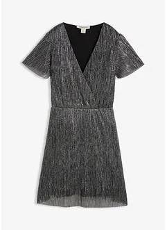 Kort, glittrig klänning, bonprix