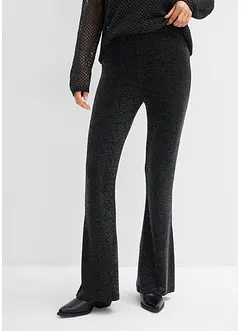 Utsvängda leggings med glitter, bonprix