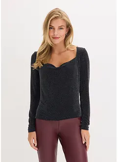 Topp med draperad ringning, bonprix