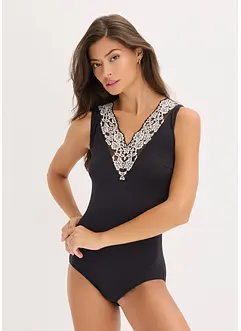 Body utan bygel i mjuk modal med spets, bonprix