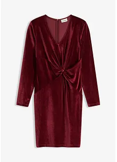 Miniklänning av glansig sammet, bonprix