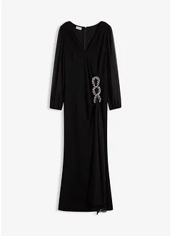 Maxiklänning med strassapplikationer, bonprix