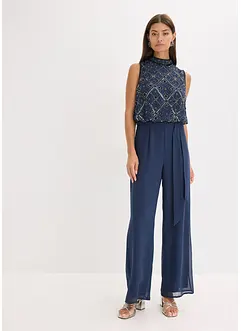 Jumpsuit med pärlbroderi, bonprix