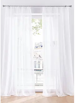 Gardin med återvunnen polyester och fint strukturerad yta (1-pack), bonprix