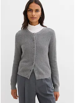 Cardigan av yllemix med dekorativa knappar, bonprix