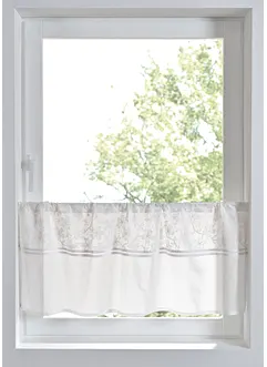 Cafégardin av ekologisk bomull med broderi, bonprix