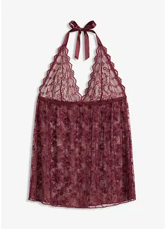 Halterneckklänning av spets, bonprix