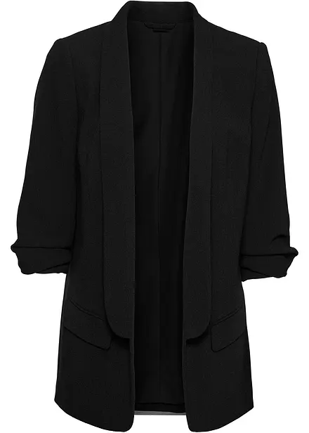 L&aring;ng kavaj med draperade &auml;rmar