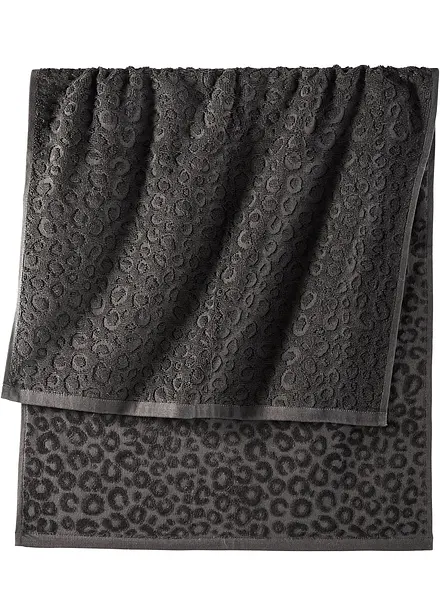 Handduk med leopardmönster
