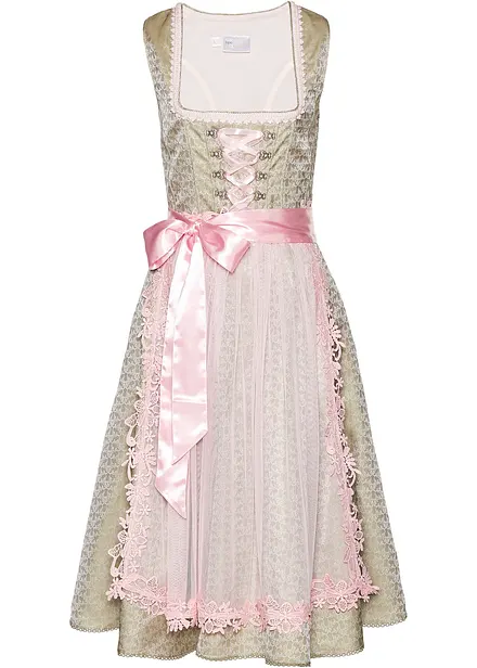 Dirndl med pärlor (2 delar)
