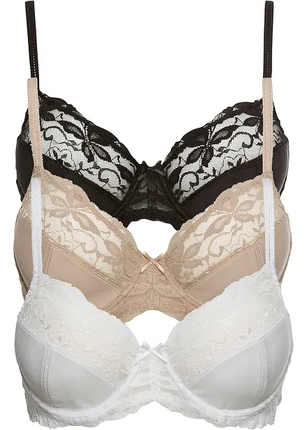 BH med bygel och fin spets (3-pack)
