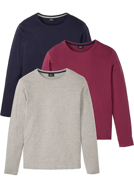 L&aring;ng&auml;rmad T-shirt (3-pack)