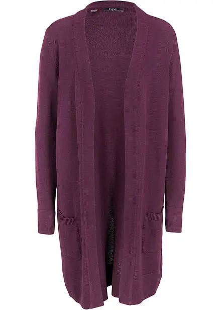 Lång cardigan, långärmad