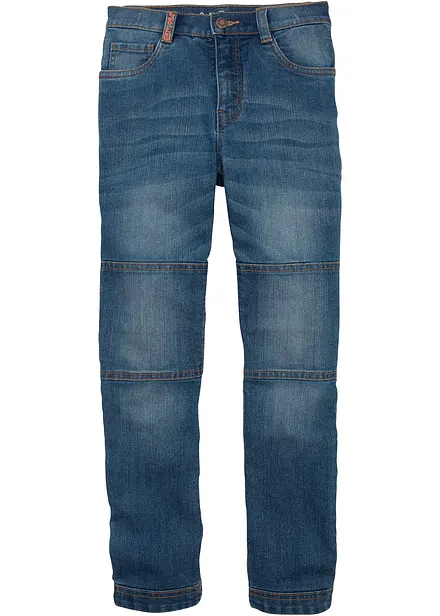 Regular Fit Stretch Jeans med förstärkt knäparti för barn, Straight