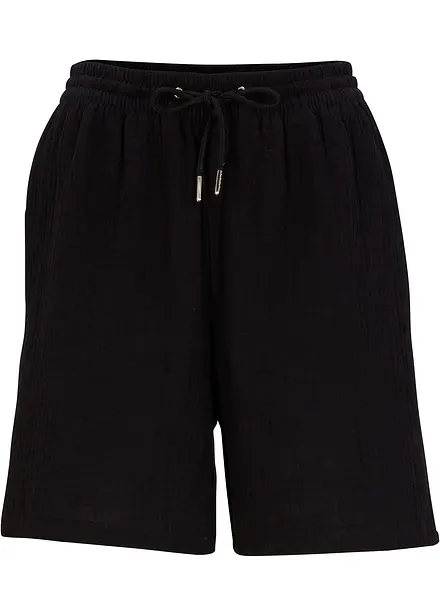 Muslinshorts av ren bomull