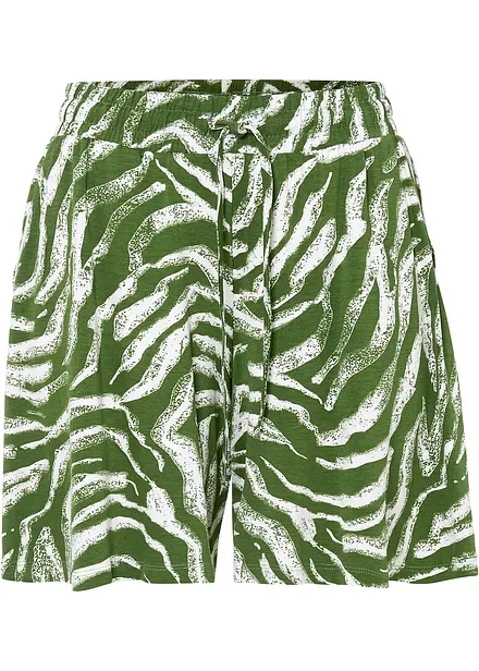Jerseyshorts i viskos med bekväm midja
